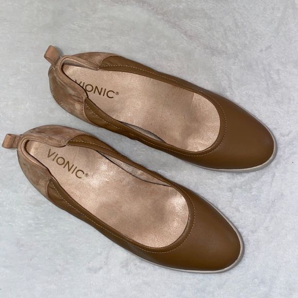 Vionic women's advantage jacey wedge slip on platform wedges toffee size 8.5 - Picture 8 of 8